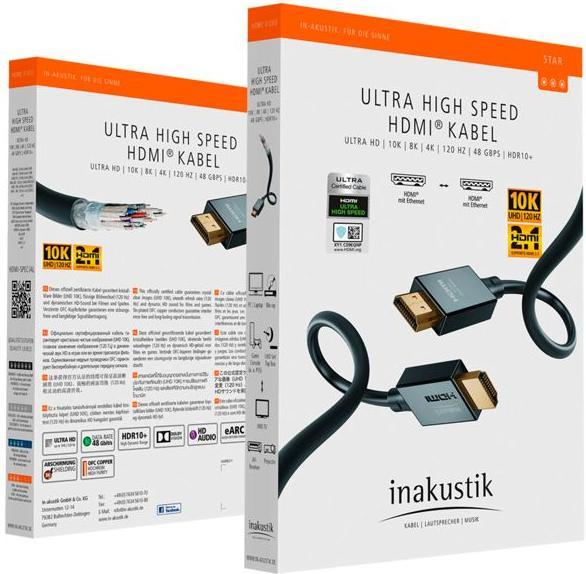 Immagine prodotto Inakustik Star II HDMI 2.1 48G 3.0m Nero (3 m, HDMI)