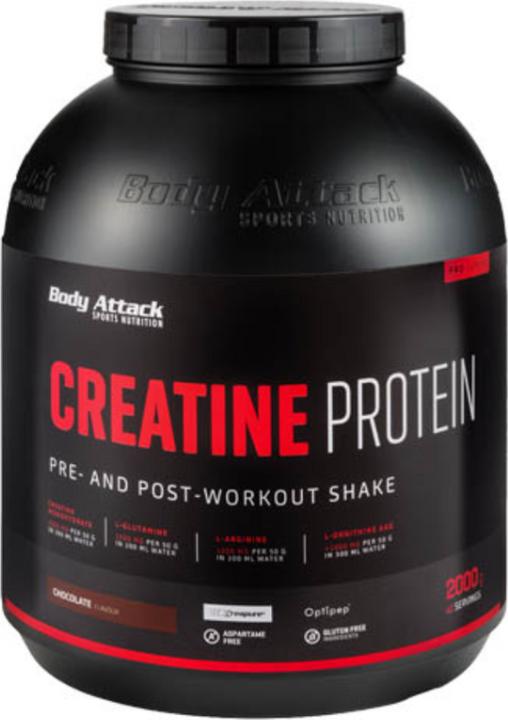 Body Attack Creatine Protein (1 Stück, Pulver, 2000 g)