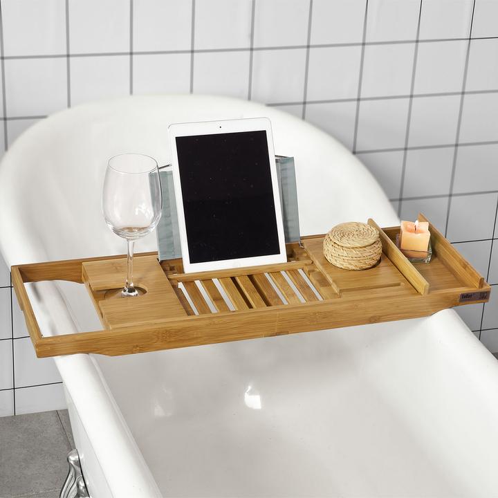 Produktbild SoBuy Badewannenablage ausziehbar