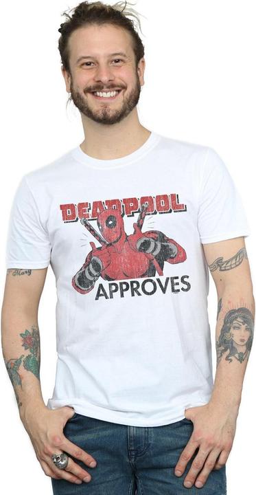 Actual product image Mens Deadpool Approves T-Shirt (L)