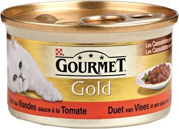 Gourmet Gold Cassolettes Duet Van Vlees In Saus Met Tomaten (Adulte, 1 pcs, 2400 g)