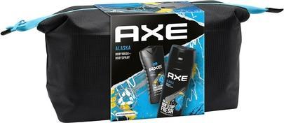 Produktbild AXE Alaska Geschenkset Body Spray Body Wash und Waschbeutel 150ml 250ml (Körperpflegeset)