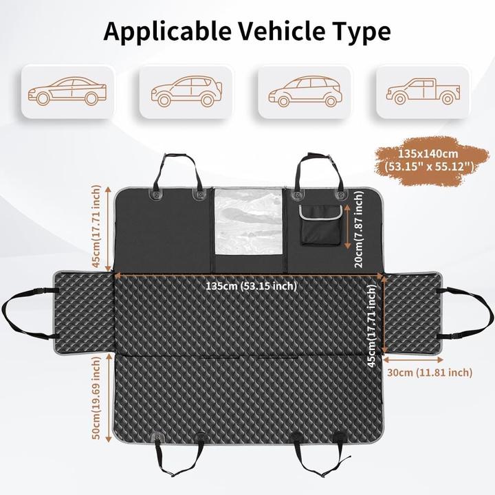 Image du produit KYG Couverture de protection pour voiture (Chien, Respirant, Lavable, Pliable)