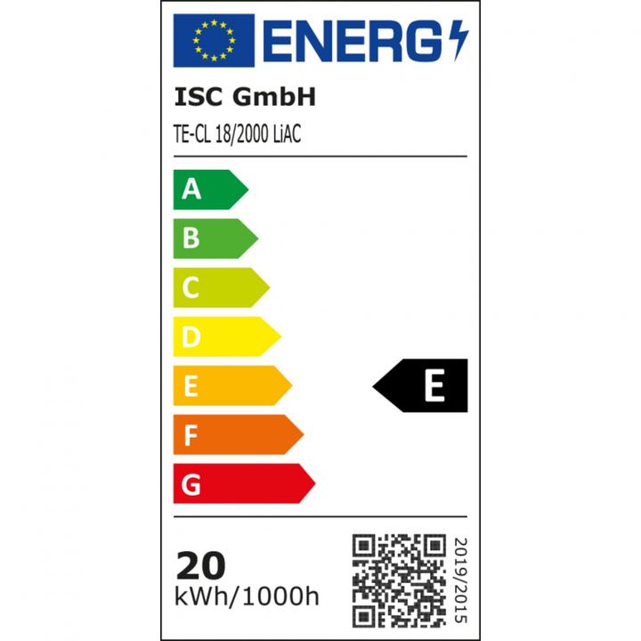 Etichetta energetica Einhell TE-CL 18/2001 (1966 lm)