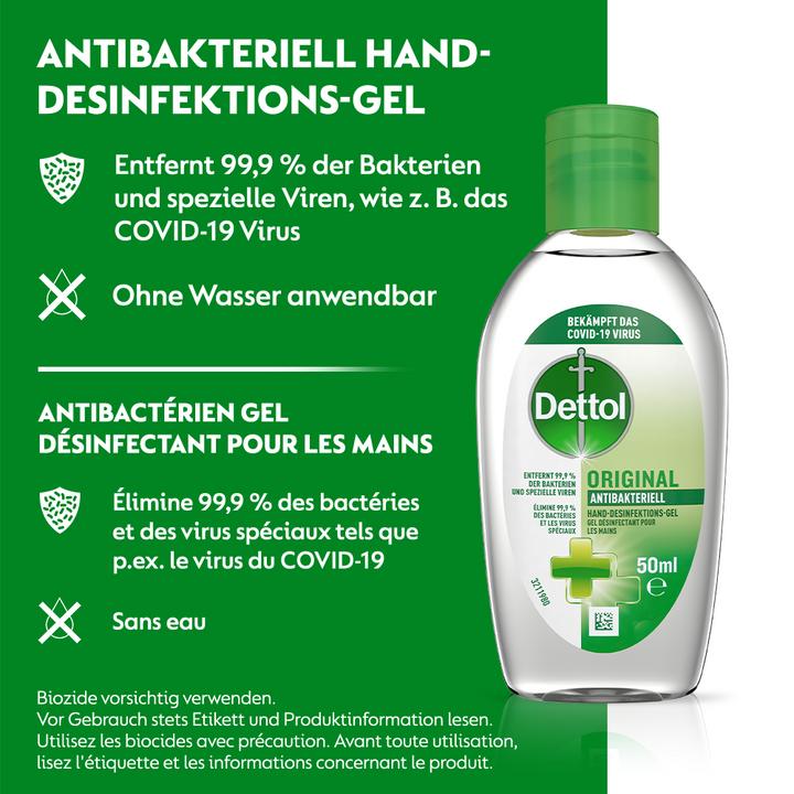 Produktbild Dettol Hand Desinfektionsgel (50 ml)