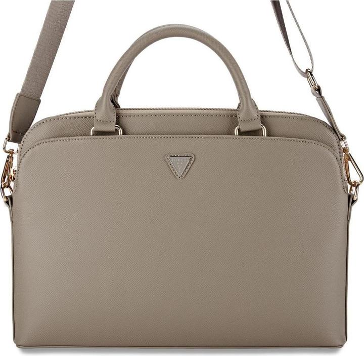 Produktbild Guess PU Grained Triangle Logo Computer Bag 15/16 - brown (15")