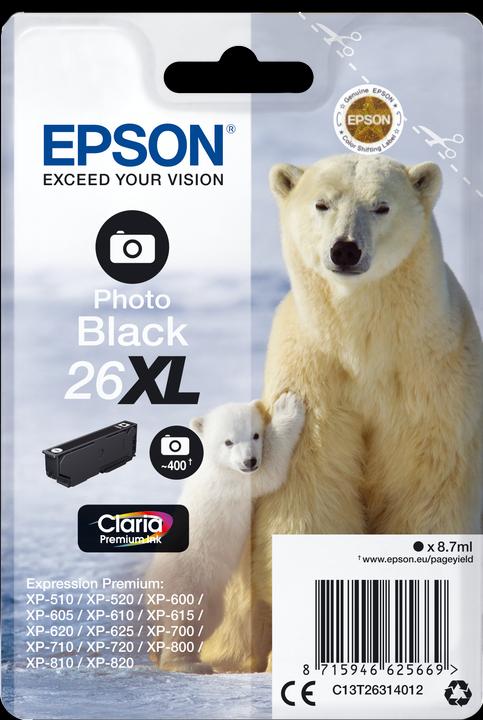 Image du produit Epson 26XL Claria Premium (PBK)