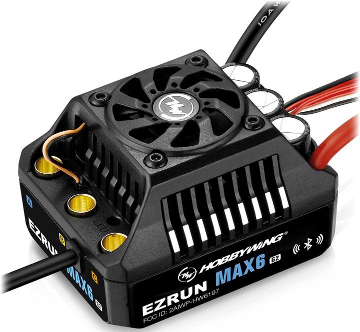 Hobbywing Ezrun MAX6 G2 Regler 200 Amp, 3-8s LiPo, BEC 8A