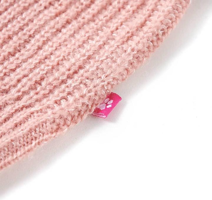 Actual product image VidaXL Children's jumper waistcoat knitted light pink 92,Material: 67 (92)