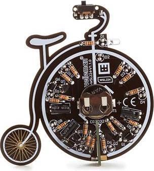 Actual product image Whadda Learning kits for soldering - hot air balloon and bicycle in retro design