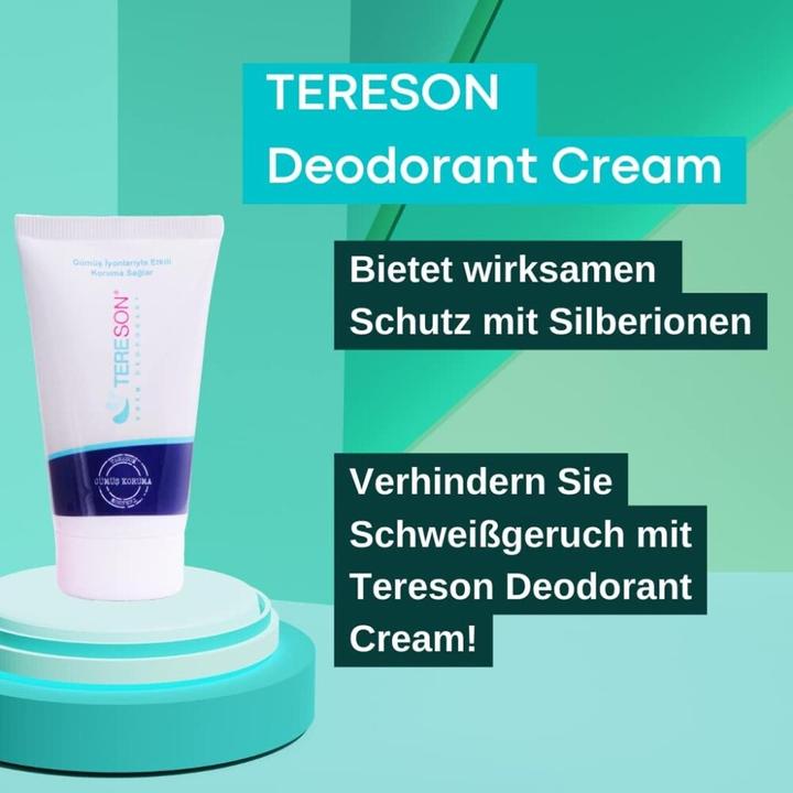 Produktbild Tereson Creme Deodorant, Langfristiger Schutz gegen Körpergeruch mit Silberionen-Formel (Crème, Spray)