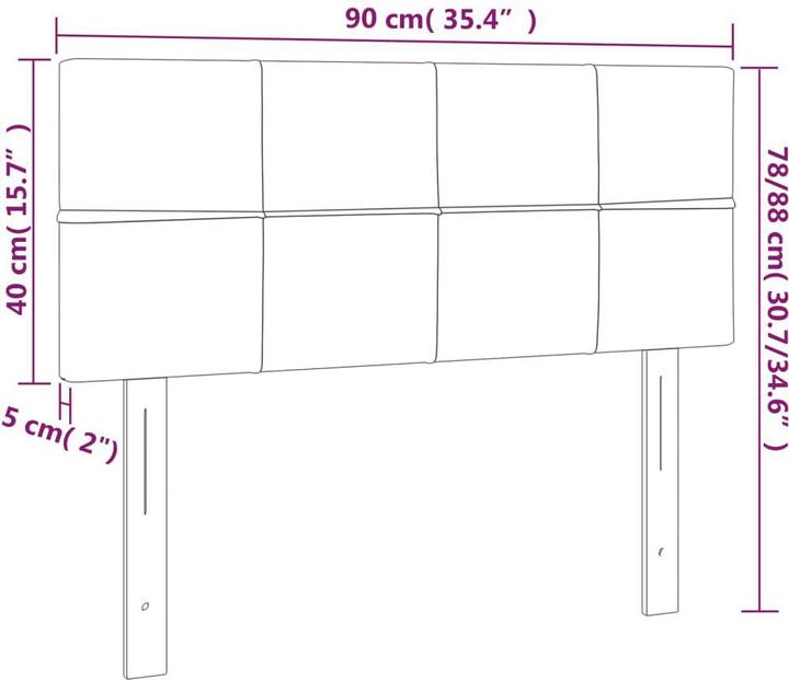 Produktbild VidaXL Alyssa (90 x 5 x 88 cm)