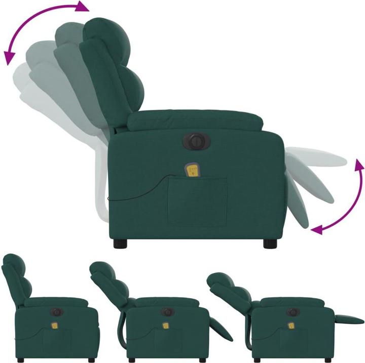Image du produit VidaXL Fauteuil de massage électrique Tissu