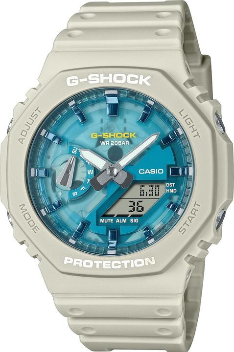 Casio GA-2100AS-5AER Herrenuhr G-Shock Classic 45mm 20ATM (Analoguhr)