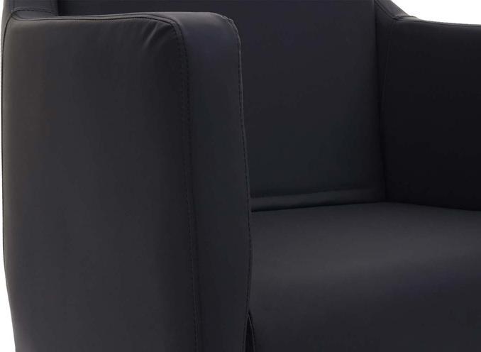 Produktbild Swisshandel24 Lounge-Sessel, Sessel Cocktailsessel Relaxsessel - Kunstleder schwarz