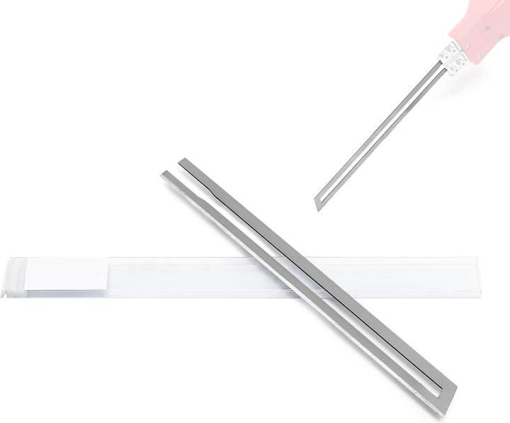 Wiltec Lame Trempée Droite pour Coupe-polystyrène 200mm Découpe Styromousse Matériaux isolants Accessoire