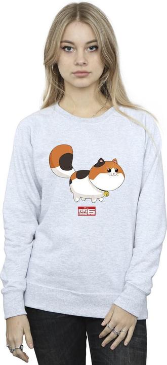 Actual product image Disney Womens/Ladies Big Hero 6 Baymax Kitten Pose Sweatshirt (L)