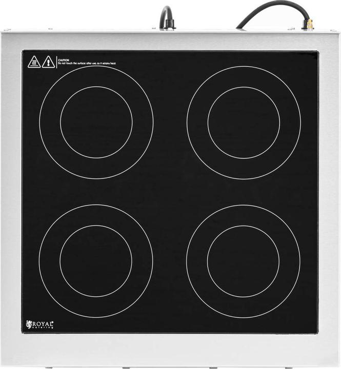 Actual product image Royal Catering Induction Hob - 4 plates - Ø 12 - 26 cm - portable -