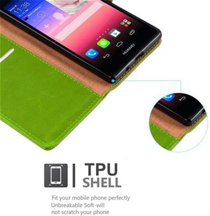 Actual product image Cadorabo Book Luxury Cover (Huawei Ascend P7)