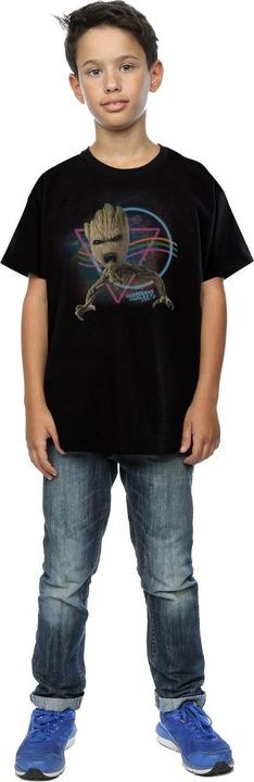Actual product image Boys Guardians Of The Galaxy Neon Groot T-Shirt (128)