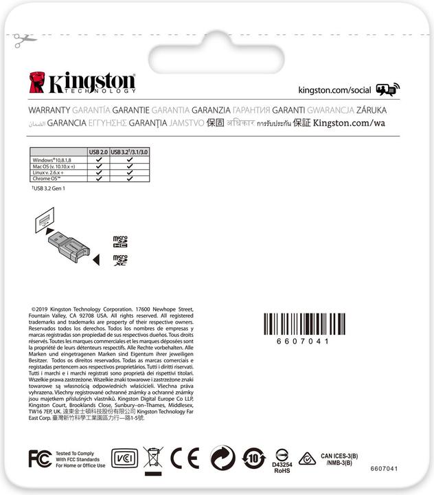 Actual product image Kingston MobileLite Plus microSD (USB)
