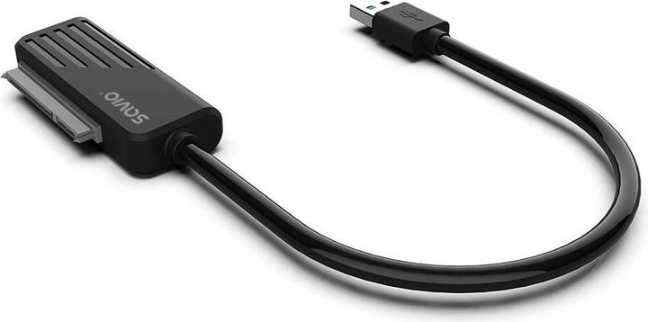 Produktbild Savio AK-38 cable gender changer SATA USB Type-A Black (USB-A, SATA 7-pin, 6.50 cm)