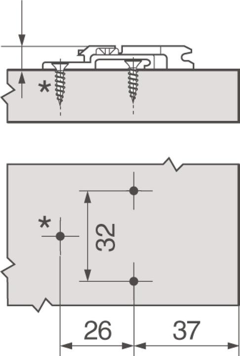 Actual product image Blum Clip (Corner connectors, 1 pcs.)