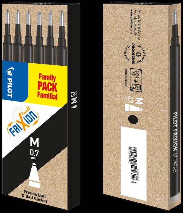 Produktbild Pilot FriXion (Ersatzmine, Schwarz, 0.70 mm)
