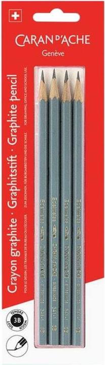 Image du produit Caran d'Ache Edelweiss Graphitstift im Blister (2 mm, 3B, 4 x)