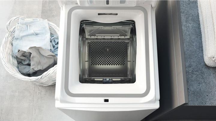 Produktbild Hotpoint WMTF 624U DE Toplader-Waschmaschine 6 kg 1200 U/min C Weiss (6 kg, Wechselbar, EU-Stecker)