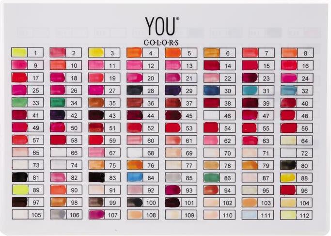 Produktbild You Nails Nagellack-Farbkarte