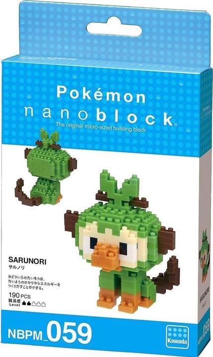 Image du produit Nanoblock Pokemon Grookey Ouistempo Chimpep