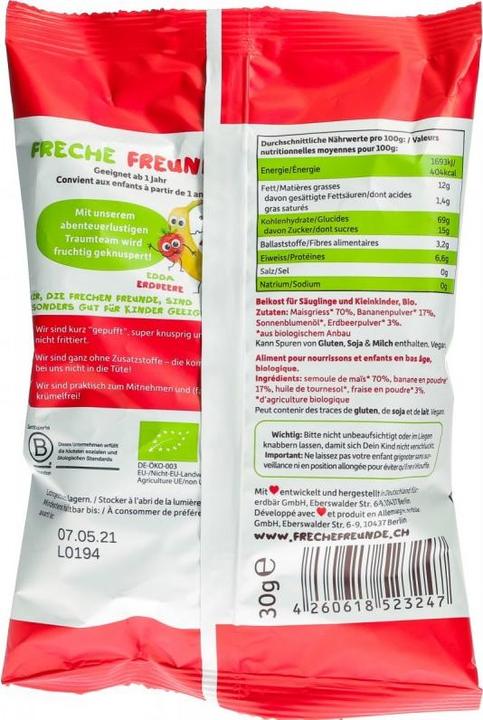 Image du produit Freche Freunde Petits coeurs croustillants (30 g)