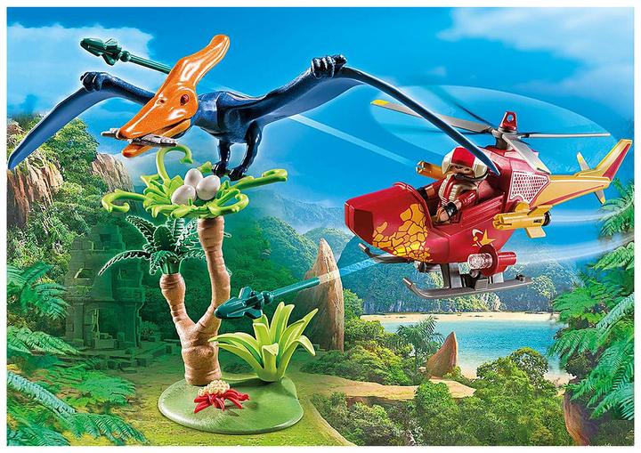 Produktbild Playmobil Helikopter mit Flugsaurier (9430, Playmobil Dinos)
