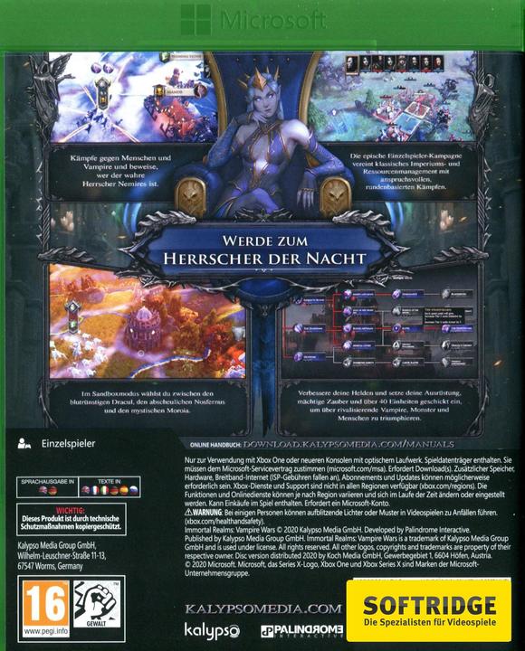 Image du produit GAME Immortal Realms Vampire Wars Xbox One Standard Anglais (Xbox One S, DE)