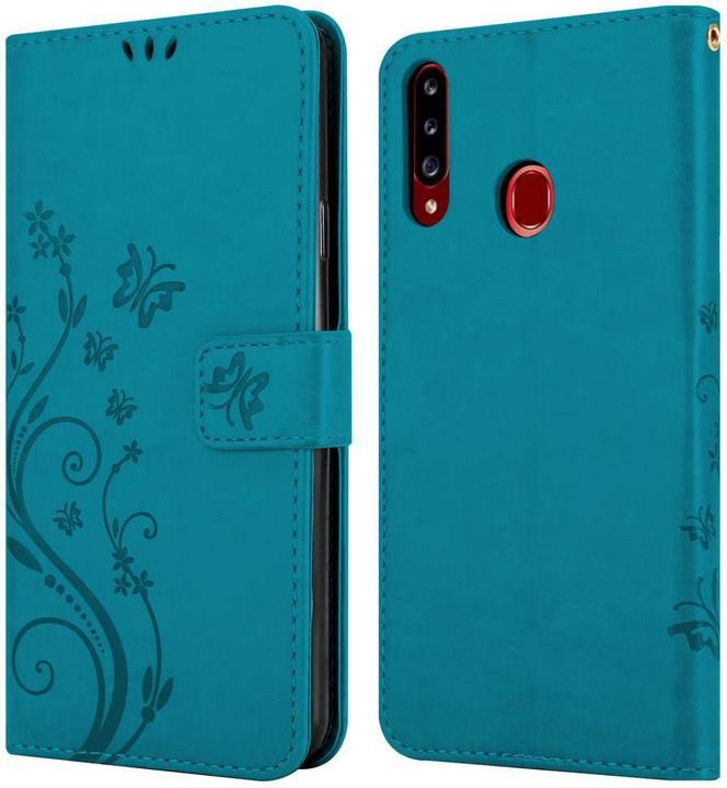 Produktbild Cadorabo Flower Book Cover (Samsung Galaxy A20s)