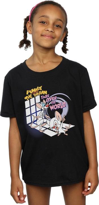 Image du produit Universal Textiles - T-shirt PINKY AND THE BRAIN TAKE OVER THE WORLD - Fille (152, 158)