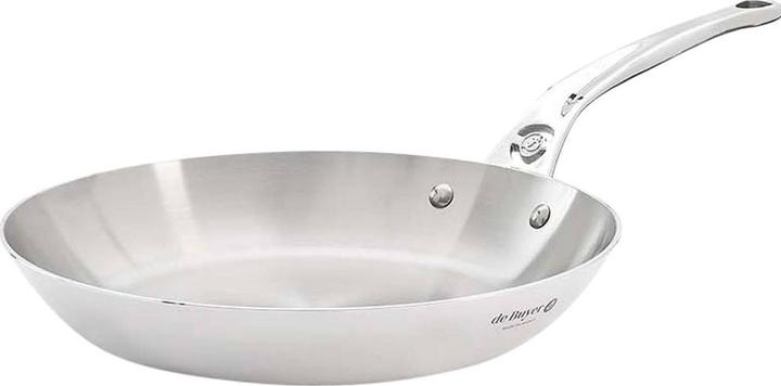 Actual product image de Buyer Affinity frying pan uncoated induction (24 cm, Frying pan, Stainless steel)