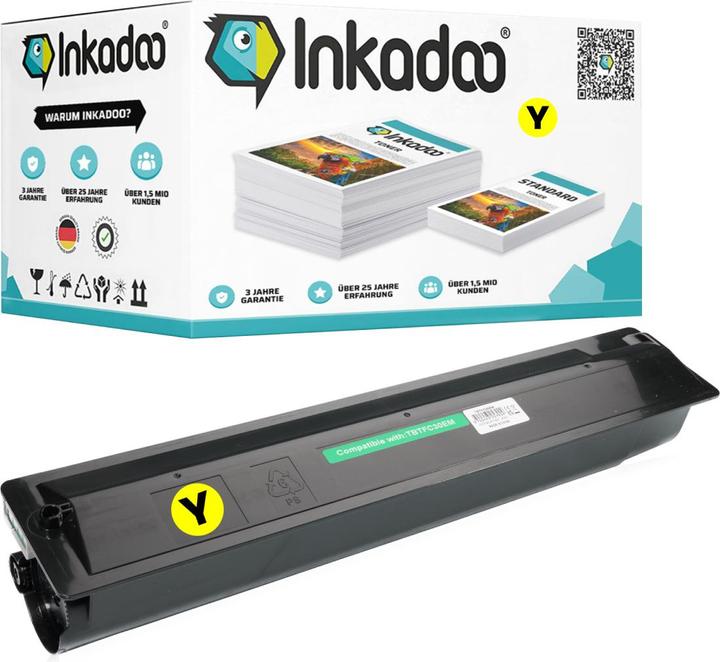 Image du produit Inkadoo Compatible avec la cartouche de toner Toshiba T-FC505E (Y)