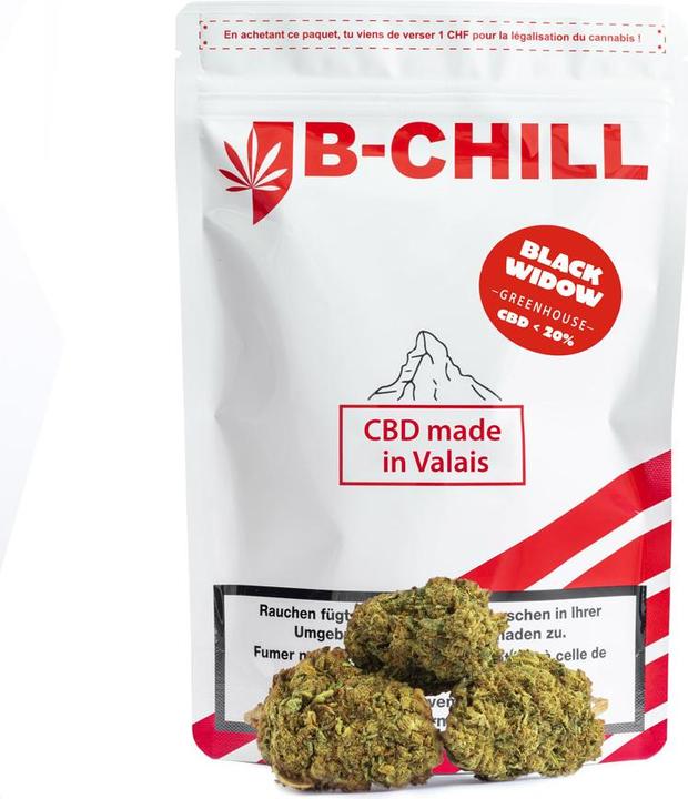 Actual product image B-Chill CBD, Black Widow, 30g (30 g, Indoor)