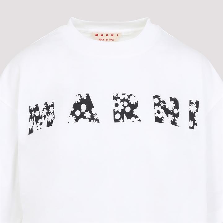 Produktbild Marni cotton cotton t-shirt with pop fields logo (38)