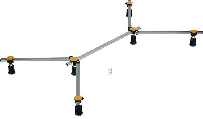 Poresta Systems Ferroplast Pied de receveur de douche D6 Min Plage de réglage en hauteur 87-115mm