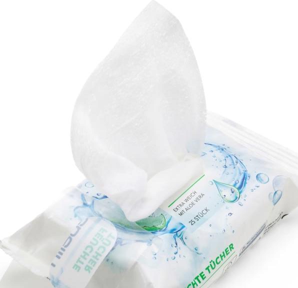 Actual product image dm ebelin Refreshing wipes (75 Piece)