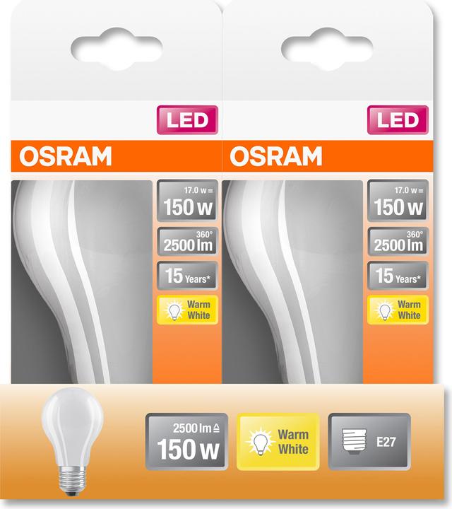 Produktbild Osram Led Retrofit Classic A (E27, 17 W, 2500 lm, 1 x, G)