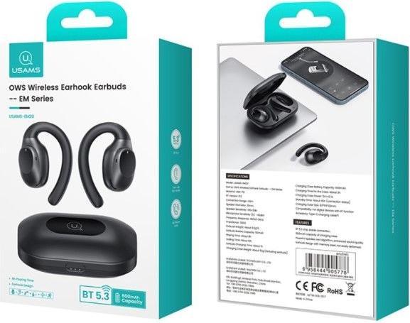 Actual product image Usams True Wireless Earhook Earbuds EM Series (4.50 h, Wireless)