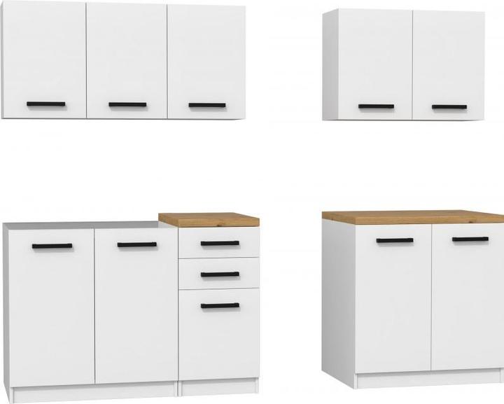 Image du produit Topeshop KUCHNIA SET 200 BIEL Ensemble de meubles de cuisine & salle à manger