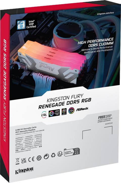 Actual product image Kingston FURY Renegade RGB (2 x 24GB, 8400 MHz, DDR5 RAM, DIMM)