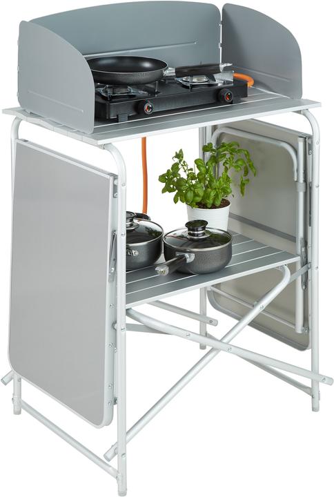 Actual product image tectake Camping kitchen 172x52x104cm
