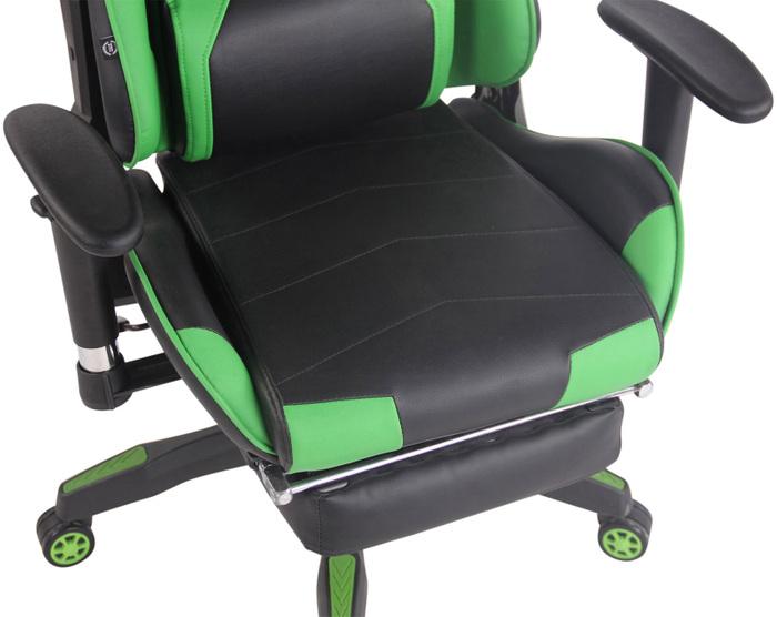 Immagine prodotto CLP Sedia da ufficio Turbo Racing con poggiapiedi, nero/verde
