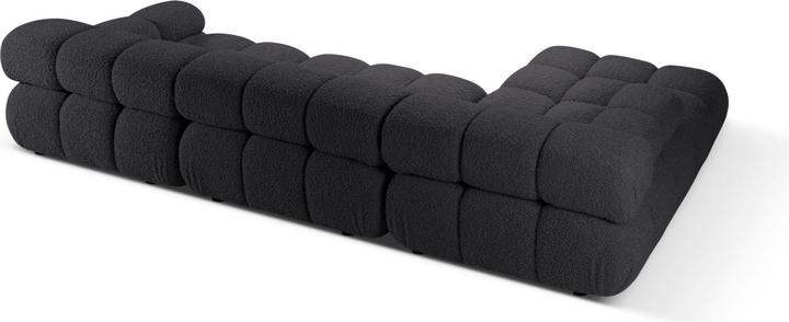Actual product image Micadoni Velvet Modular Left Corner Sofa, "Bellis", 4 Seats, 282x155x70 Made in Europe (Corner sofa)